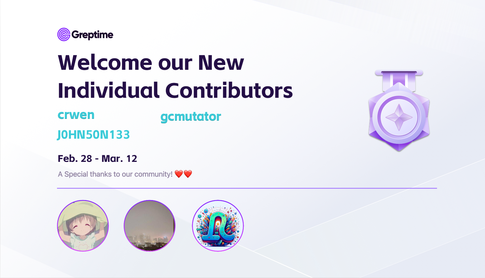 New Contributor of GreptimeDB